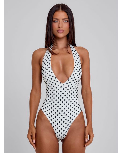 Outcast Green Ailina Bodysuit Polka Dot