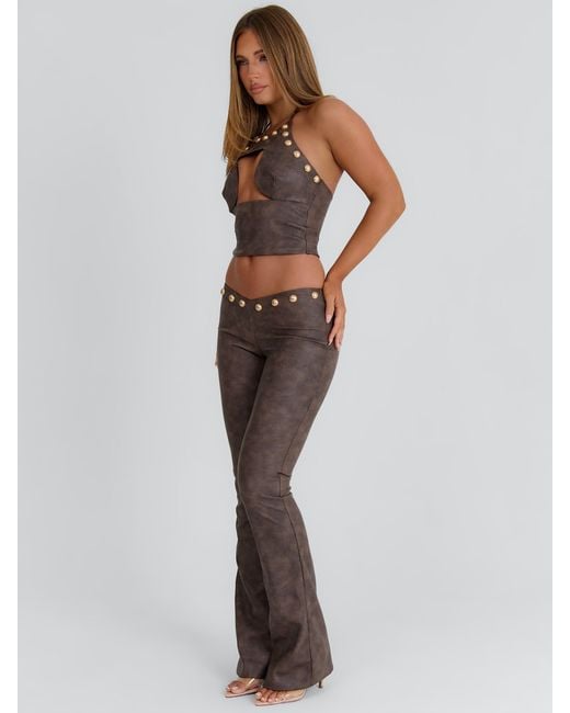 Outcast Brown Kamaris Crop Top