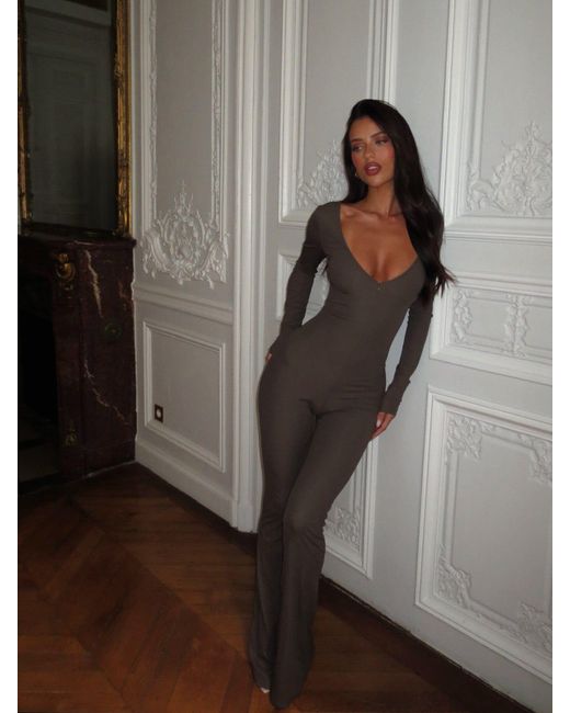 Outcast Brown Imani Jumpsuit Taupe