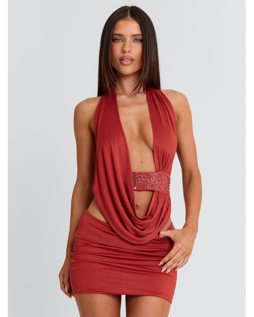 Outcast Brown Brynlee Mini Dress