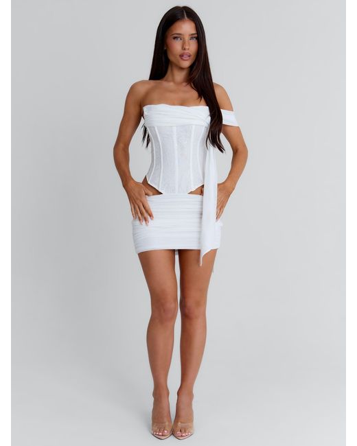 Outcast White Riah Mini Dress