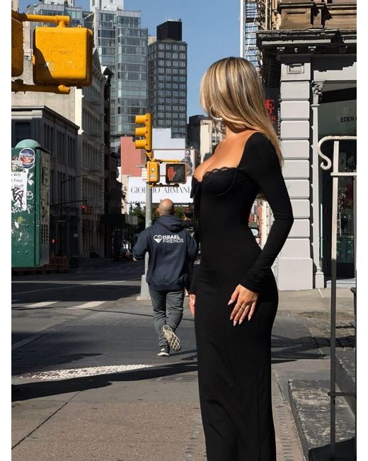 Outcast Black Dionne Long Sleeve Maxi Dress