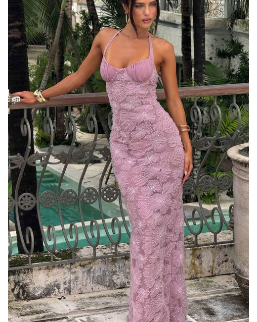 Outcast Gray Moliex Maxi Dress Dusty