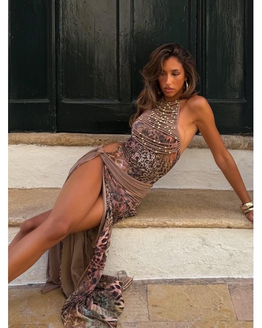 Outcast Brown Zeli Maxi Dress Gemma