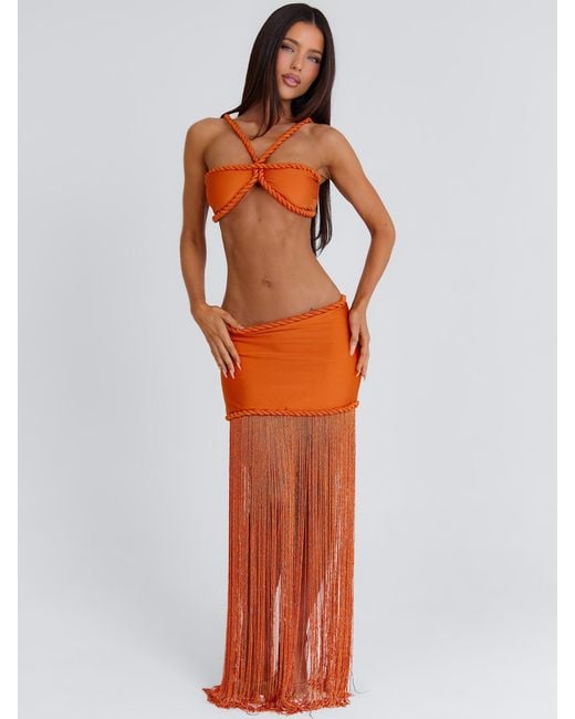 Outcast Green Angeline Maxi Skirt