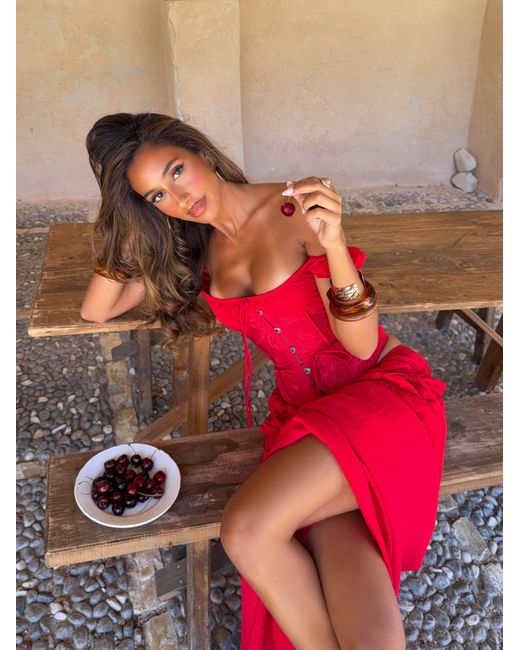 Outcast Red Lubela Corset Top