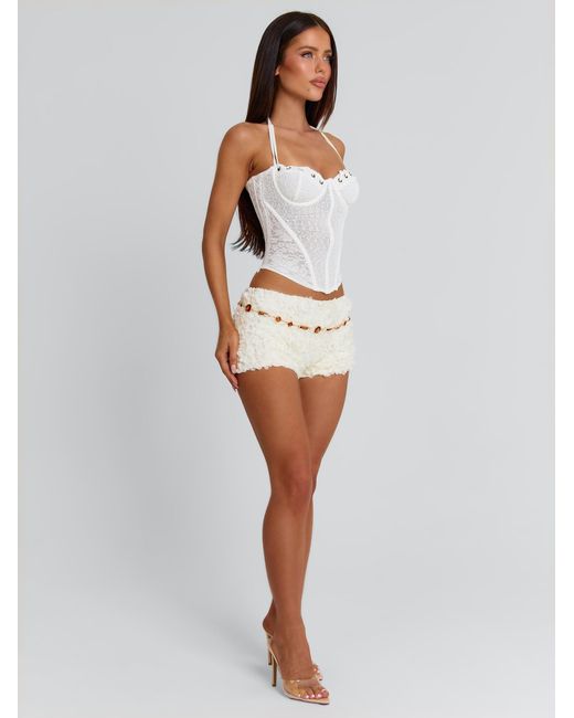 Outcast White Velaine Shorts Ivory