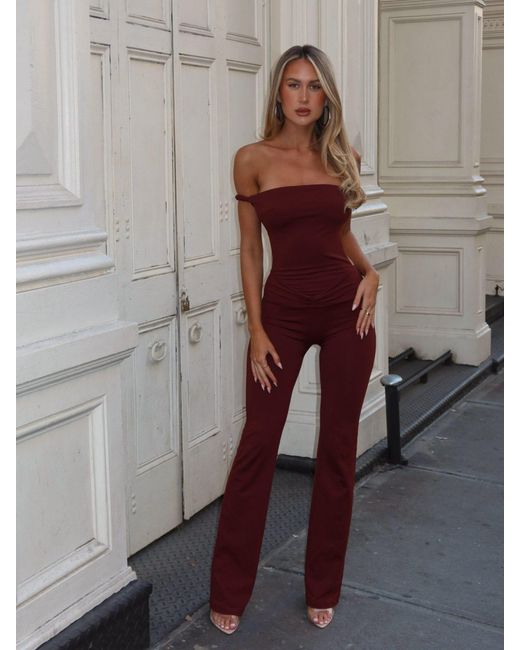 Outcast Purple Posey Jumpsuit Dark Mauve