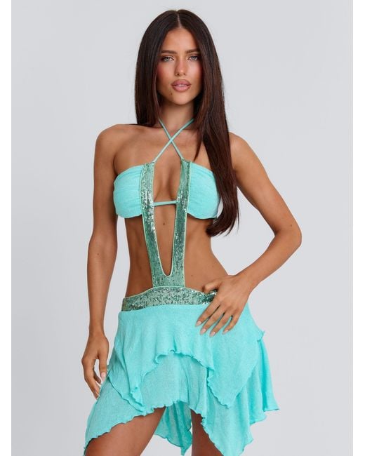 Outcast Blue Darla Mini Dress