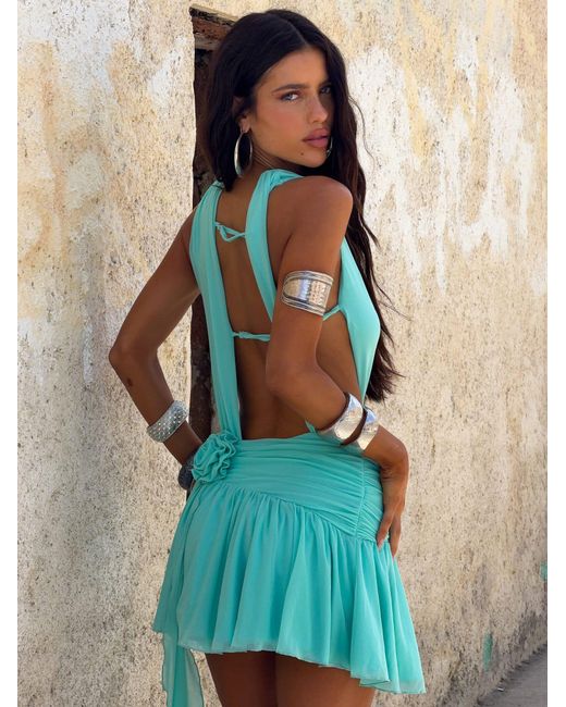 Outcast Blue Shelby Mini Dress