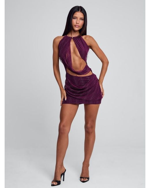 Outcast Beautrix Mini Dress Deep in Red | Lyst