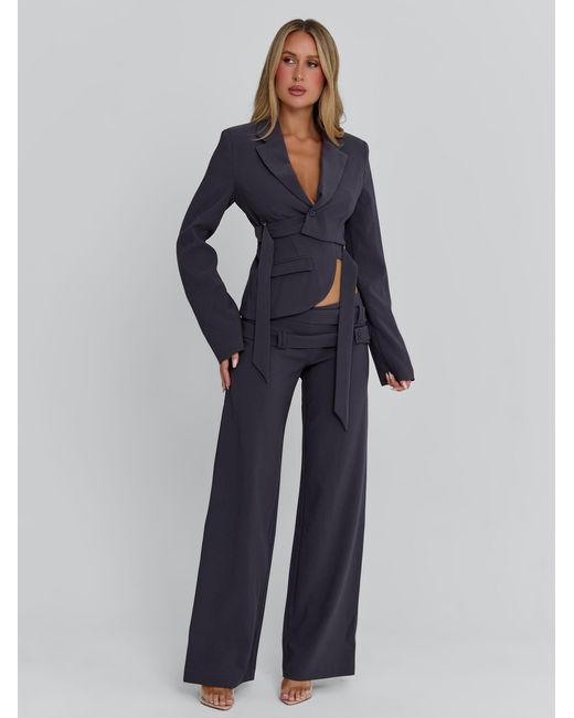 Outcast Blue Riveria Blazer Charcoal