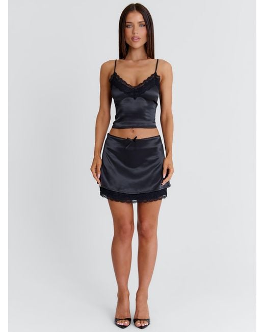 Outcast Blue Roseamy Mini Skirt