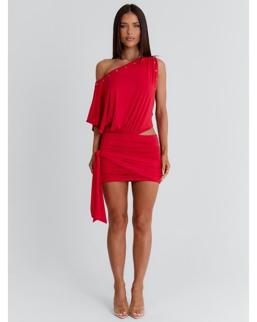 Outcast Red Othellio Mini Dress