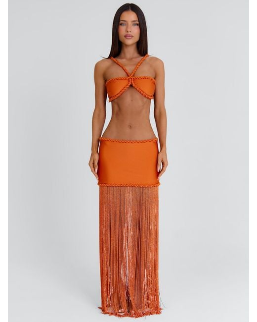 Outcast Orange Angeline Crop Top