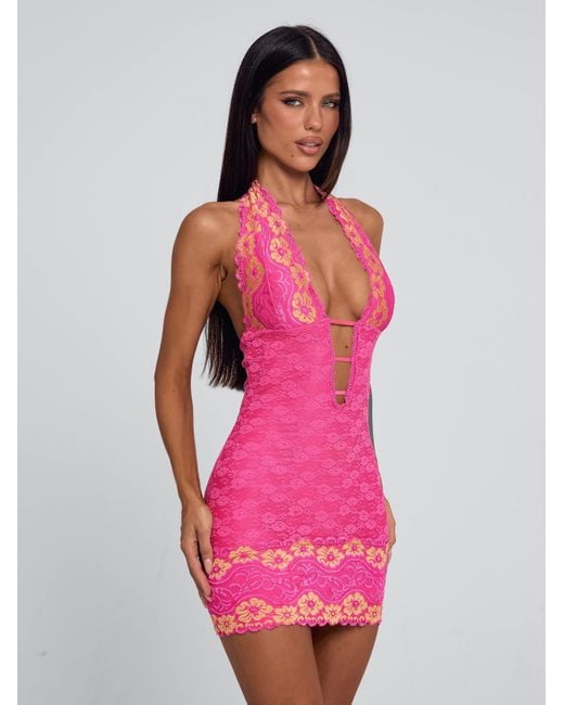 Outcast Pink India Mini Dress