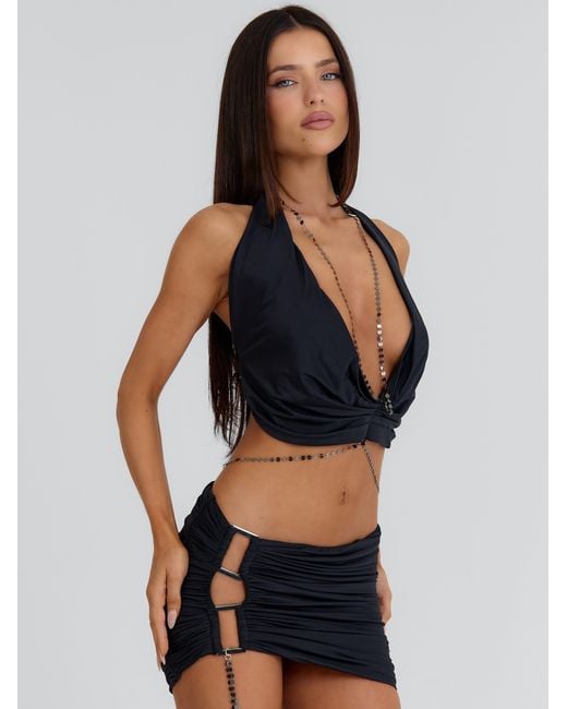 Outcast Black Katy Crop Top