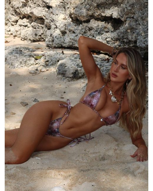 Outcast Gray Paloma Bikini Top Mosaic