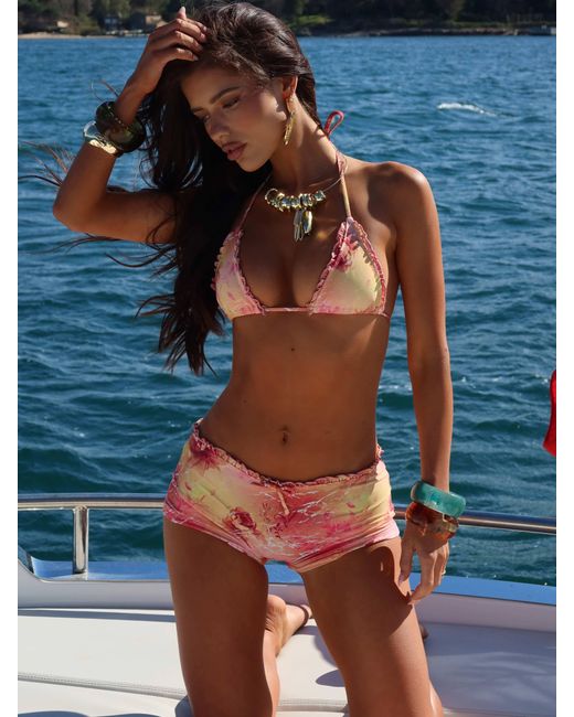 Outcast Blue Pianna Bikini Top Karmyn