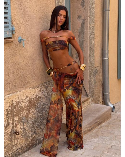 Outcast Metallic Estrella Maxi Skirt Talula