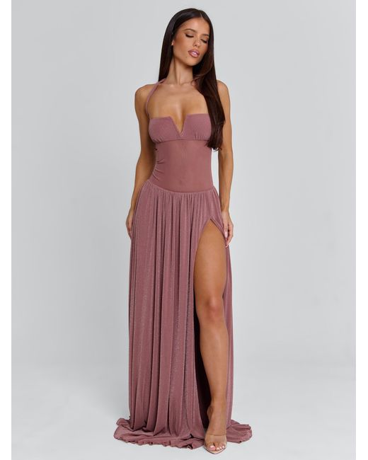 Outcast Purple Dee Maxi Dress Mauve