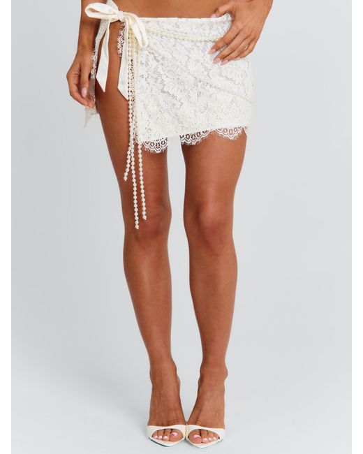 Outcast White Hadley Mini Skirt