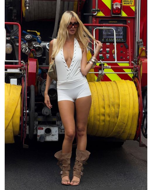 Outcast White Adyson Playsuit