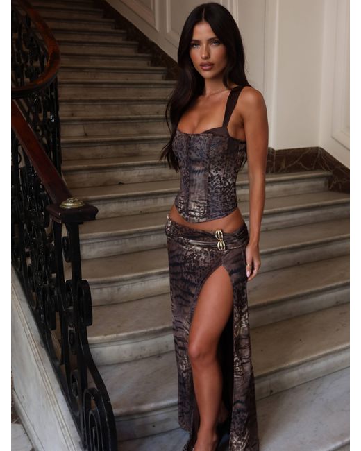 Outcast Brown Elyse Top Wild One
