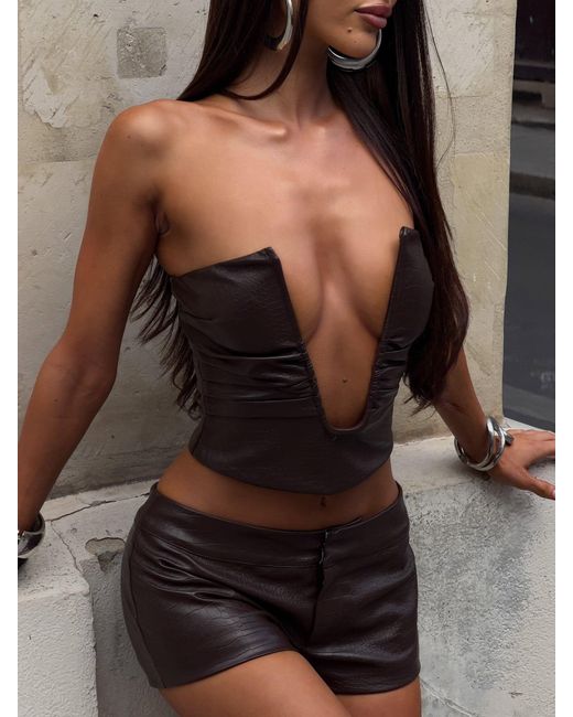 Outcast Brown Whitny Shorts Chocolate