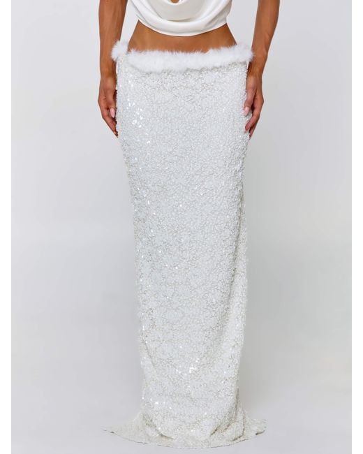 Outcast White Milliana Maxi Skirt