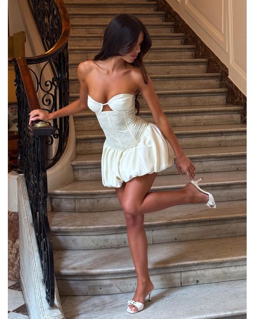 Outcast White Tilda Mini Dress Ivory
