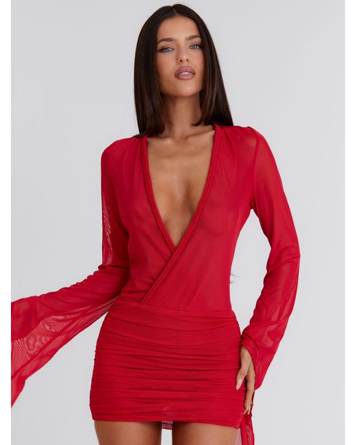 Outcast Red Jolene Mini Dress