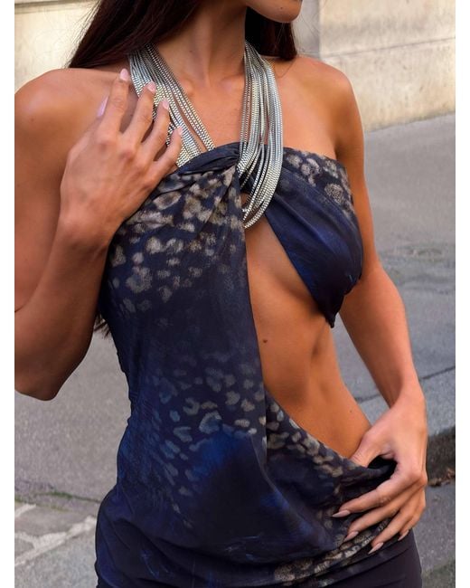 Outcast Blue Lumiere Mini Dress Kala