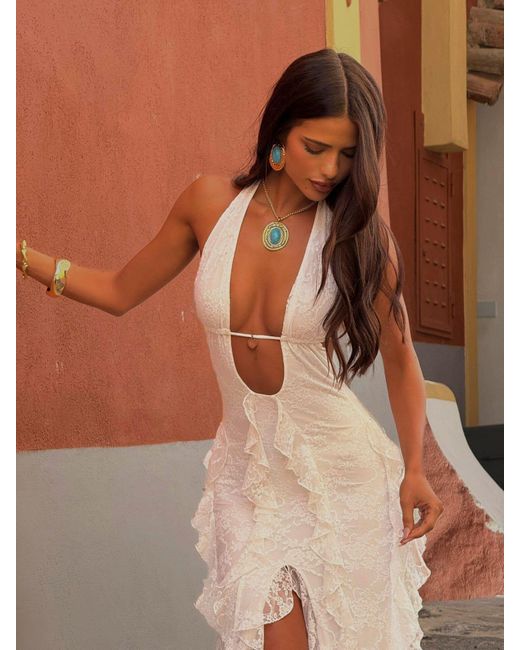 Outcast Brown Rhiae Maxi Dress