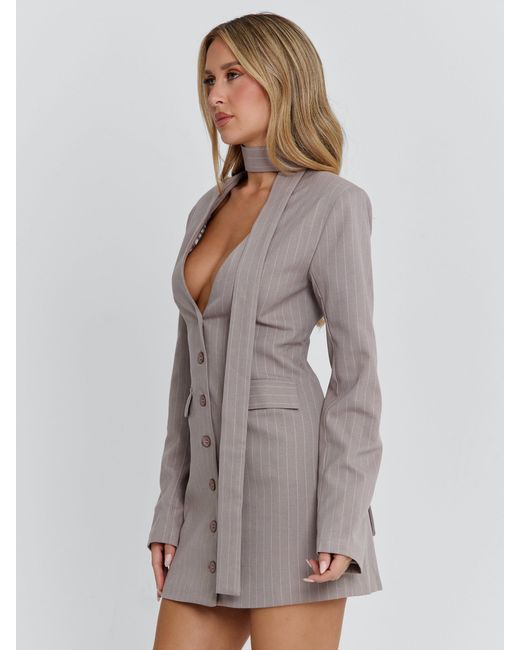 Outcast Natural Rehnee Blazer Pinstripe