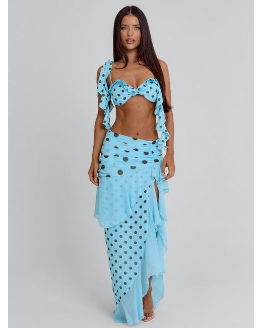 Outcast Blue Farwin Top Polka Dot