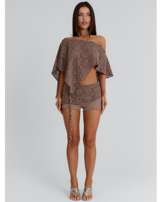 Outcast Brown Reece Shorts Taupe