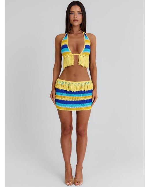Outcast Black Juleah Crop Top Stripe