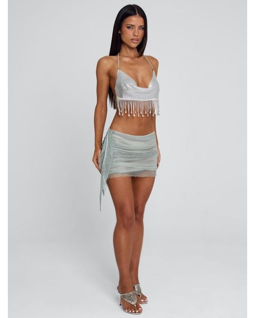 Outcast Gray Evane Mini Skirt