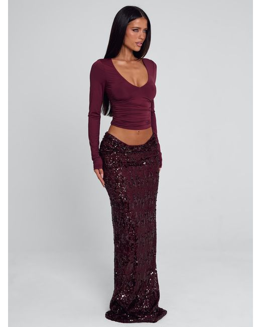 Outcast Red Isle Maxi Skirt