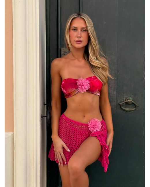 Outcast Red Vittoria Top Crimson Lily