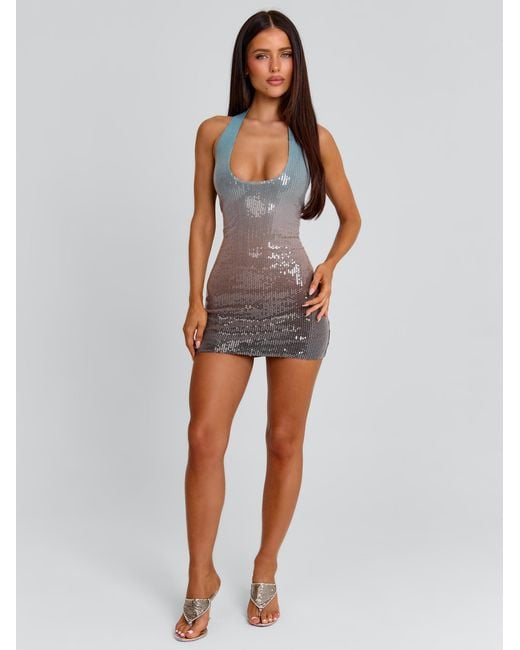 Outcast Gray Shana Mini Dress Ombre