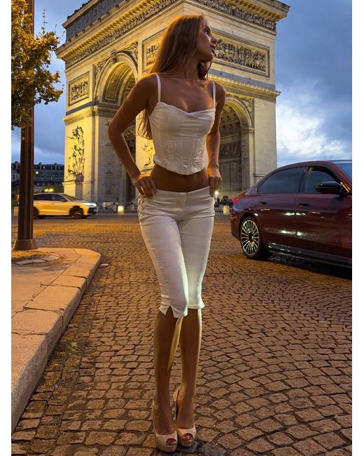 Outcast White Hyacinth Corset Top