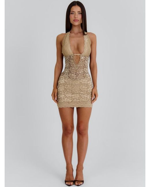 Outcast Natural Emelia Mini Dress