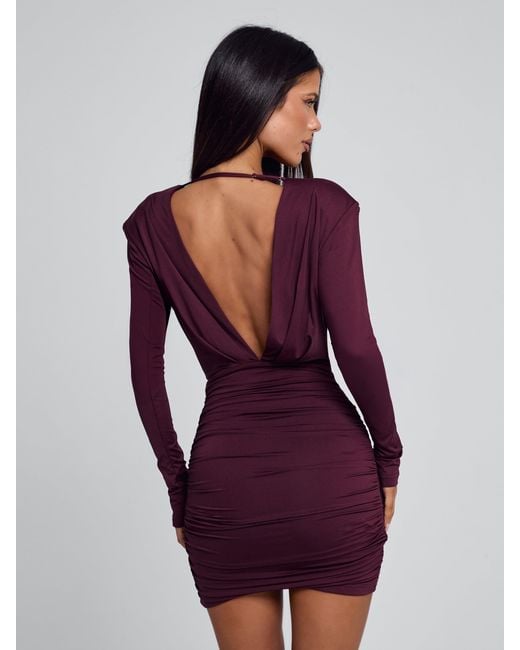 Outcast Women's Red Amelia Mini Dress Dark Mauve - coffeafoods.com