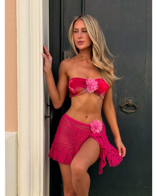 Outcast Red Vittoria Top Crimson Lily