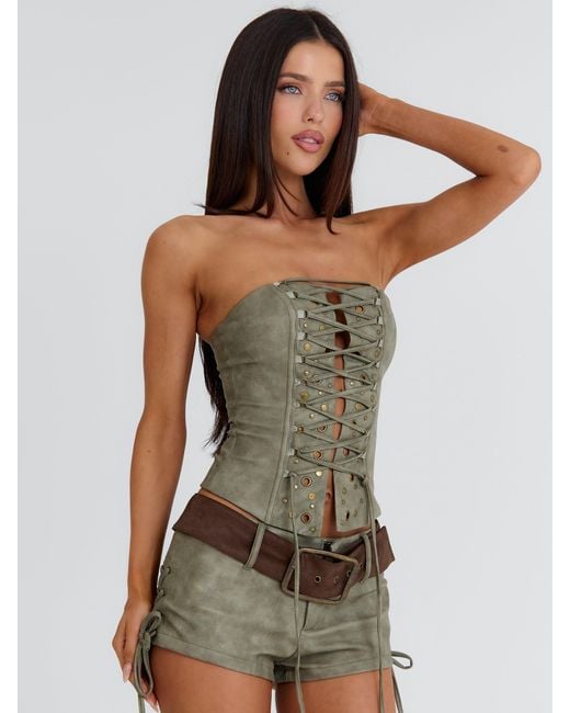 Outcast Gray Lunexa Short Khaki