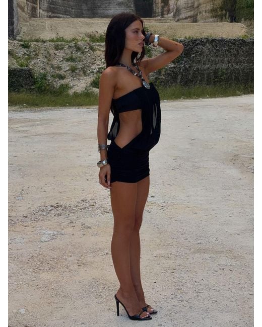 Outcast Black Lizeth Mini Dress
