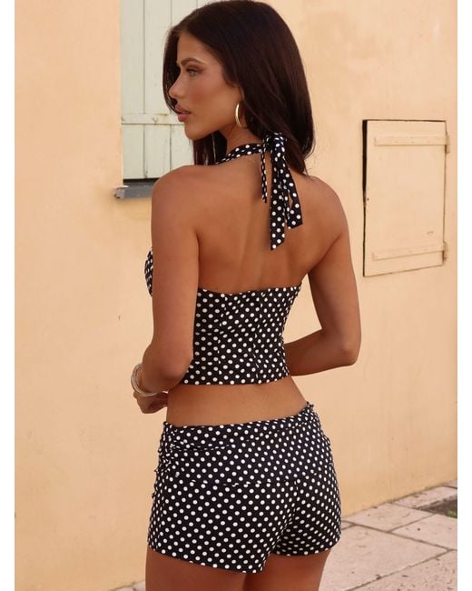 Outcast Black Piai Shorts Polka Dot