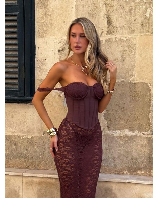 strapless open back dress Farm Rio Women's Delicate Fruit Garden Mini Dress – Saint Bernard main image 1